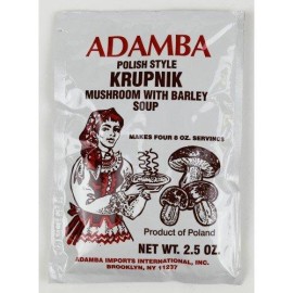 Adamba Polish Style Krupnik Mushroom with Barley Soup Mix 3-Pack