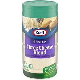 Kraft Three Cheese Blend Grated Cheese (8 oz Shaker)