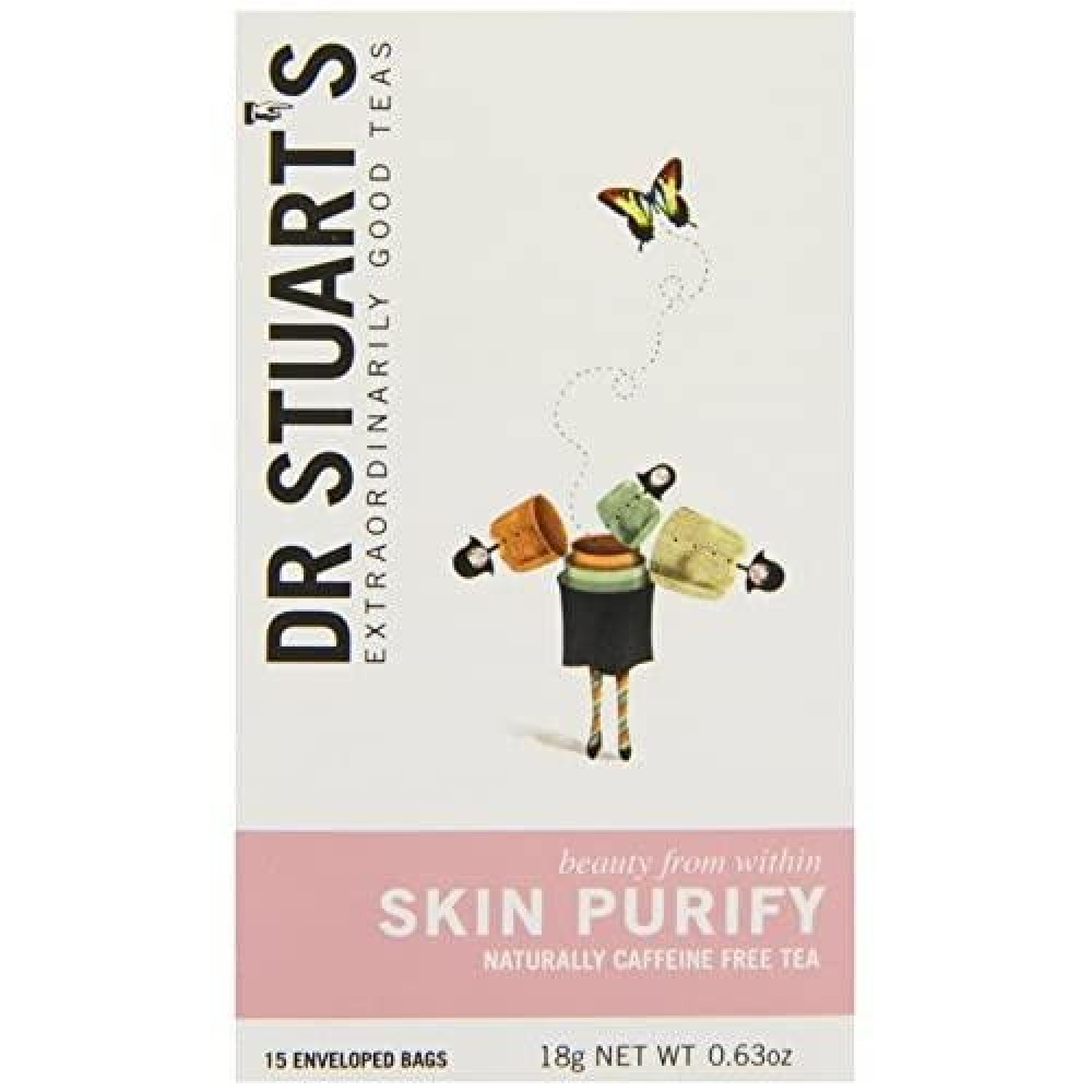 NEW! Dr. Stuarts Herbal Teas Skin Purify 15 enveloped bags