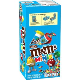 M&MS MINIS Milk Chocolate Candy, 1.08-Ounce Tubes 24 Count (Pack of 1)