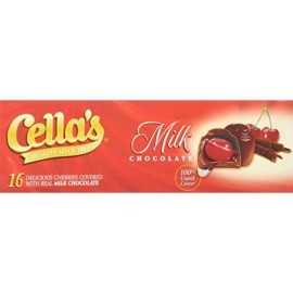 Cellas Cherries Covered with Real Milk Chocolate - 16 CT 8oz