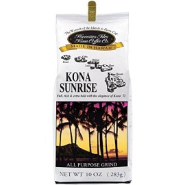 Hawaiian Isles Kona Coffee Co. Kona Sunrise Ground Coffee, 10 ounce bag