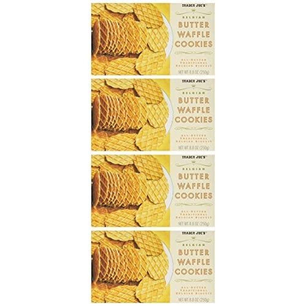 Trader Joes Belgian Butter Waffle Cookies (4 Pack)