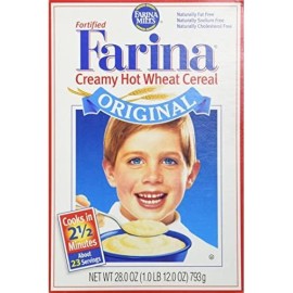 Farina Mills Fortified Farina Creamy Hot Wheat Cereal 28 oz (packaging may vary)