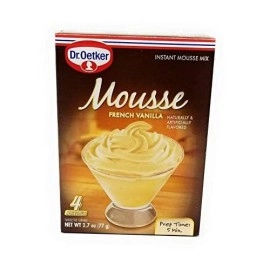 Dr Oetker French Vanilla Mousse, 2.7-Ounce (Pack of 6)
