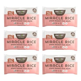 Miracle Noodle Miracle Rice - Plant Based Shirataki Rice, Keto, Vegan, Gluten-Free, Low Carb, Paleo, Dairy Free, Low Calories, Kosher, Soy Free, Non-GMO - Perfect for Your Keto Diet - 8 oz (Pack of 6)