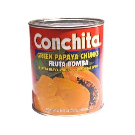 Conchita Green Papaya Chunks (Trozos de Fruta Bomba) 34 oz