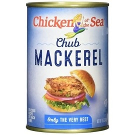 Chicken of the Sea, Chub Mackerel, 15oz Cans (Pack of 12) - Gluten Free, High in Omega 3 Fatty Acids, Protein, & Calcium
