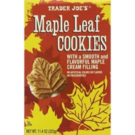 Trader Joes Maple Leaf Cookies, Net Wt. 11.4Oz(323G)