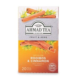 Ahmad Tea Tea Infusion, Rooibos & Cinnamon, 30G, 20 Count