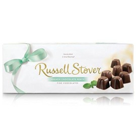 Russell Stover French Chocolate Mints Box 10 Ounce Russell Stover Candy  French Mint Chocolate Candy Box; Melt In Your Mouth French Mint Covered In A Rich Chocolate Candy Gift Box