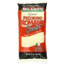 Milanos Romano Cheese Bags, Grated Pecorino, 16 Ounce