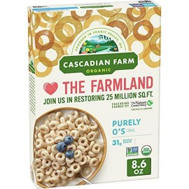 Cascadian Farm Organic Cereal, Purely Os, 8.6 oz