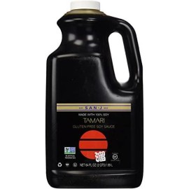 San-J Tamari Gluten Free Soy Sauce, Non GMO Black Label, 64 Ounce