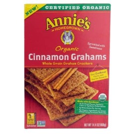 Crackers Organic Cinnamon Graham 14.40 Ounces (Case of 12)