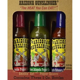 Arizona Gunslinger Hot Sauce - 3 Variety Gift Pack (15 Oz)