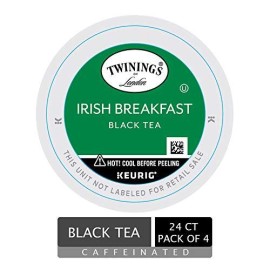 Twinings of London Irish Breakfast Tea K-Cups for Keurig, 24 Count (Pack of 4)