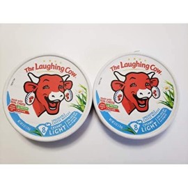 The Laughing Cow Spreadable Cheese Wedges: Light Creamy Swiss (Pack of 2) 8.75 oz Size