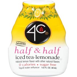 4C Sugar Free Liquid Water Enhancer, Premium Natural Flavors, 0 Calorie Drops (Half & Half, 1 Pack)