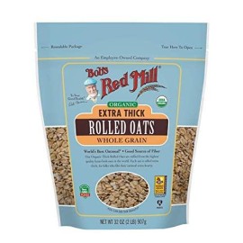 Bobs Red Mill Organic Extra Thick Rolled Oats, 32 oz, Pack of 1