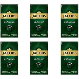 Jacobs Kronung Ground Coffee 500 Gram / 17.6 Ounce (Pack of 6)
