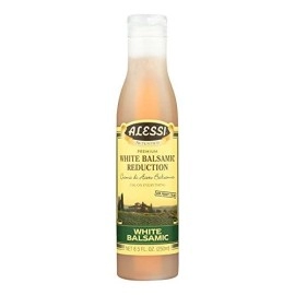 Alessi White Balsamic Reduction Raspberry Infused, 8.5-Ounce Bottles (Pack of 6)