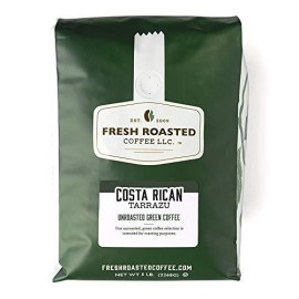 Fresh Roasted Coffee, Unroasted Costa Rican Tarrazu, Kosher, 5 Pound