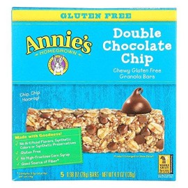 AnnieS Chewy Gluten Free Granola Bars Double Chocolate Chip 0.98 Oz Bars (Pack