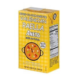 Aneto Valencian Paella Cooking Base Broth, 33.83 Fluid Ounce