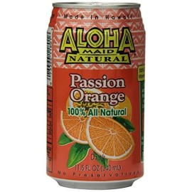 Aloha Maid Juice, Passion Orange, 11.5-Ounce (Pack Of 24)