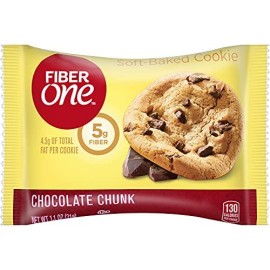 Fiber One Soft Baked Cookies, Chocolate Chunk, 6 ct
