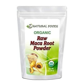 Organic Maca Root Powder - Adaptogen Superfood Supplement - Red, Yellow & Black Blend Grown In Peru - Mix In Drinks, Juice, Smoothies, Shakes, Food & Recipes - Raw, Vegan, Non GMO, Gluten Free - 1 lb