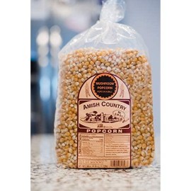 Amish Country Popcorn | 6 lb Bag | Mushroom Popcorn Kernels | Old Fashioned with Recipe Guide (Mushroom - 6 lb Bag)