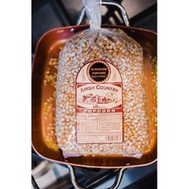Amish Country Popcorn | 6 lb Bag | Mushroom Popcorn Kernels | Old Fashioned with Recipe Guide (Mushroom - 6 lb Bag)