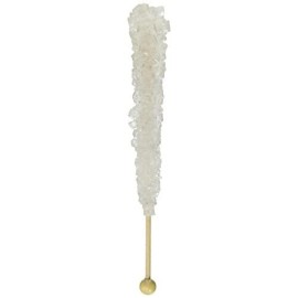 Large White Rock Candy - 12 Pack Sugar Flavored - How To Build a Candy Buffet Table Guide Included
