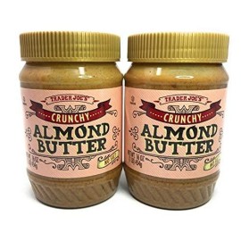 Trader Joes Crunchy No Salt Almond Butter, 16 Ounce (Pack of 2)