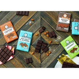 Taza Chocolate Organic Amaze Bar 60% Stone Ground, Raspberry Crunch, 2.5 Ounce (1 Count), Vegan
