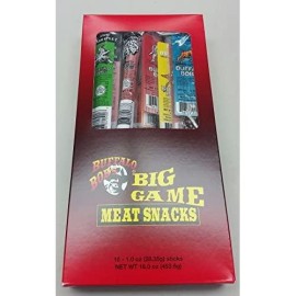 Buffalo Bobs Exotic Game Jerky & Meat Snacks - Best 20 Piece Variety Gift Pack