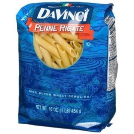 DaVinci, Italian Pasta, 16oz Bag (Pack of 6) (Choose Types of Pasta Below) (Penne Rigate 16oz Bag)