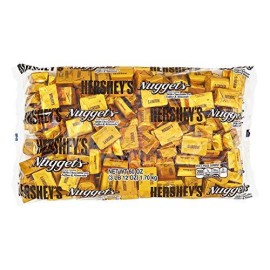 HERSHEYS Nuggests Extra Creamy Milk Chocolate Candy, Bag toffee, Toffee and Almonds, 60 Ounce
