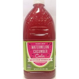 Trader Joes Watermelon Cucumber Cooler - Made With Organic Watermelon Juice, 64 Oz(1.89 L)
