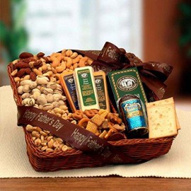 Happy Fathers Day Sweet N Savory Tray gift Basket