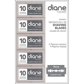 Diane, 100 Double Edge Safety Razor Blades, Manufactured with Swedish Stainless Steel