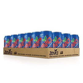Zevia Zero Calorie Soda, Cherry Cola, 12 Ounce Cans (Pack of 24)
