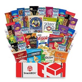 Healthy Snacks Care Package Snack Box (40 Count) for College Students, Exams, Finals, Christmas, Gift Basket, Ideas, Get well, Military, Deployment, with Chips, Cookies, Granola Bars and Nuts