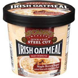 McCanns Instant Oatmeal Cup, Maple Brown Sugar, 1.9 Ounce (Pack of 12)