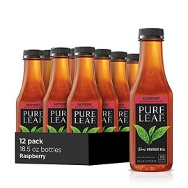 Pure Leaf Iced Tea, Raspberry 18.5 Fl Oz (Pack of 12)