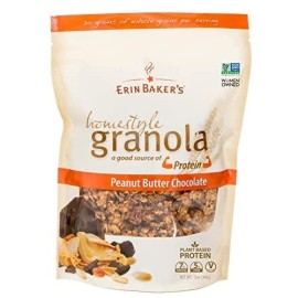 Erin Bakers, Homestyle granola Peanut Butter chocolate, Vegan, Ancient grains, Non-gMO granola, 12 Oz Bag