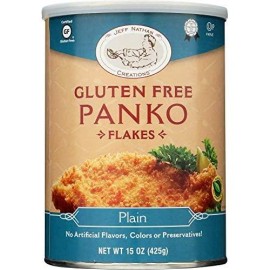 Jeff Nathan Creations Bread Crumbs - Panko Flakes - Plain - Gluten Free - 15 oz - case of 12 - - Gluten Free - From Israel12