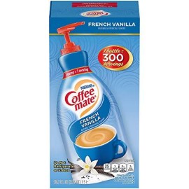 Nestle Coffee mate Coffee Creamer, French Vanilla, Concentrated Liquid Pump Bottle, Non Dairy, No Refrigeration, 50.7 Ounces